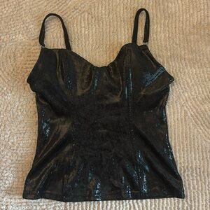 Vintage 2000s Victoria’s Secret Corset 34B Cami- Black Velux